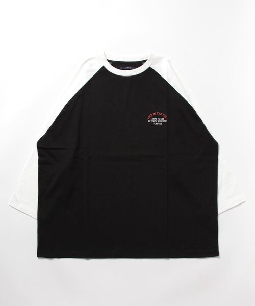 CPCM(シーピーシーエム)の「ラグラン1ポイント刺繍T(Tシャツ/カットソー・レディース・ブラック/ホワイト・LARGE/MEDIUM)」の19枚目の写真