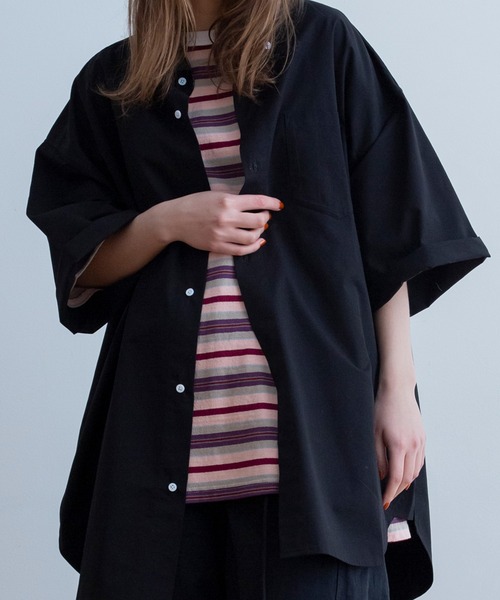 Universal Style Wear(ユニバーサルスタイルウェア)の「Universal Style Wear ラフ フィット ボタンダウン シャツ(シャツ/ブラウス・メンズ・ライトグリーン/オフホワイト/ライトイエロー/ブラック・MEDIUM/LARGE/X-LARGE)」の10枚目の写真