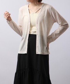 2way Neck Sheer Docking Tops/2WAYネックシアードッキング