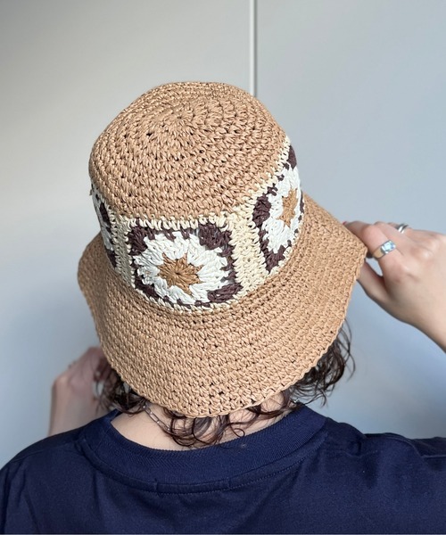 CPCM（シーピーシーエム）の「花刺繍クロシェバケットハット（ハット・レディース・アイボリー/ベージュ・FREE）」の11枚目の写真