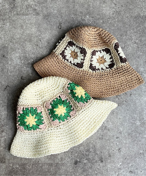 CPCM（シーピーシーエム）の「花刺繍クロシェバケットハット（ハット・レディース・アイボリー/ベージュ・FREE）」の14枚目の写真