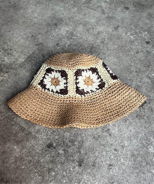 CPCM（シーピーシーエム）の「花刺繍クロシェバケットハット（ハット・レディース・アイボリー/ベージュ・FREE）」の17枚目の写真