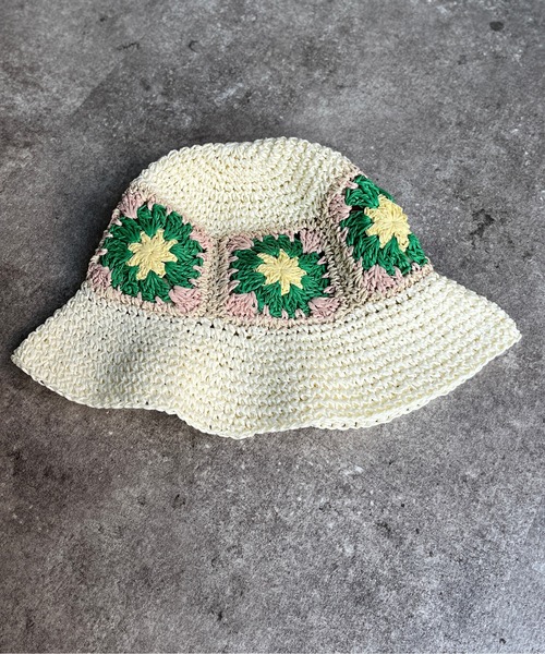 CPCM（シーピーシーエム）の「花刺繍クロシェバケットハット（ハット・レディース・アイボリー/ベージュ・FREE）」の19枚目の写真