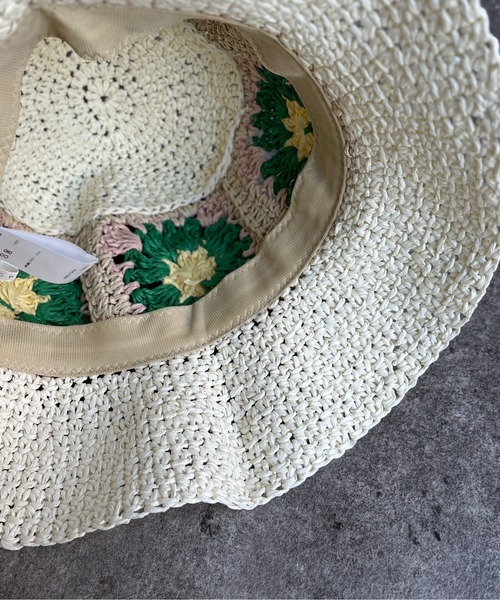 CPCM（シーピーシーエム）の「花刺繍クロシェバケットハット（ハット・レディース・アイボリー/ベージュ・FREE）」の20枚目の写真