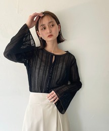 CLEIO | 【CLEIO】ベルスリーブレースシャツ(シャツ/ブラウス)