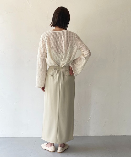 CLEIO(クレイオ)の「【CLEIO】ベルスリーブレースシャツ(シャツ/ブラウス・レディース・ブラック/アイボリー/ライトベージュ・FREE)」の20枚目の写真