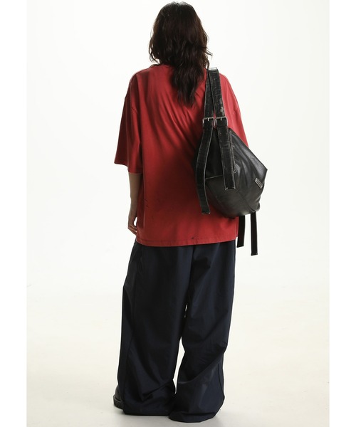 MASONPRINCE(メイソンプリンス)の「オーバーサイズ ダメージ加工 かすれロゴプリントTシャツ DT5002【MASONPRINCE】(Tシャツ/カットソー・メンズ・レッド/ホワイト/ネイビー・L/S/M)」の6枚目の写真