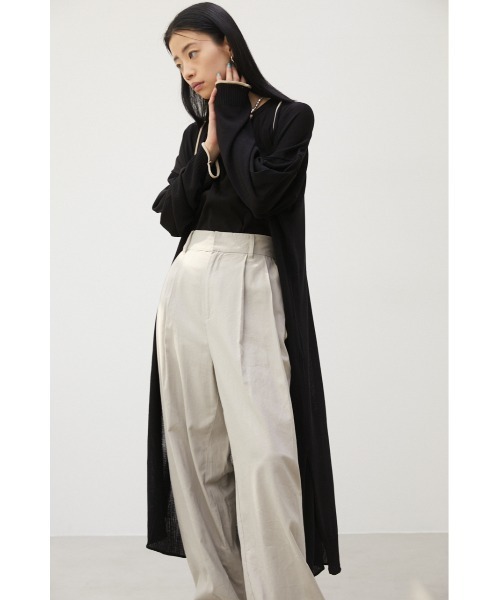 crie conforto（クリーコンフォルト）の「配色ラインロングカーデ（カーディガン/ボレロ・レディース・ライトベージュ/ブラック/グレー・FREE）」の17枚目の写真