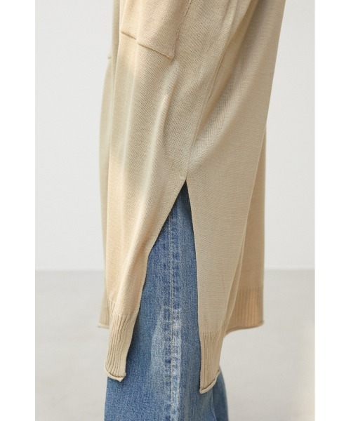 crie conforto（クリーコンフォルト）の「配色ラインロングカーデ（カーディガン/ボレロ・レディース・ライトベージュ/ブラック/グレー・FREE）」の20枚目の写真