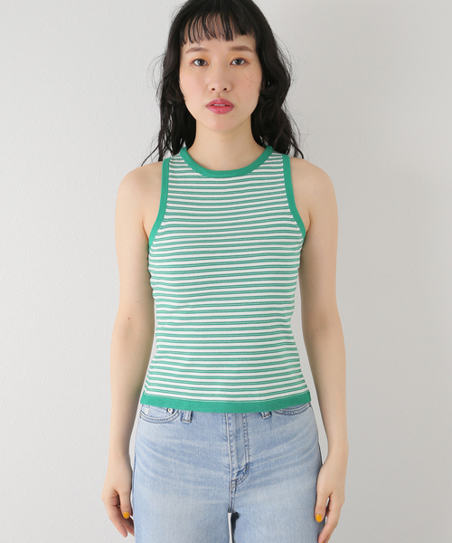 JOINT WORKS（ジョイントワークス）の「【eenie / イーニー】TAPE YARN KNIT CARDIGAN SET（アンサンブル・レディース・オレンジ/アイボリー/グリーン・FREE）」の16枚目の写真