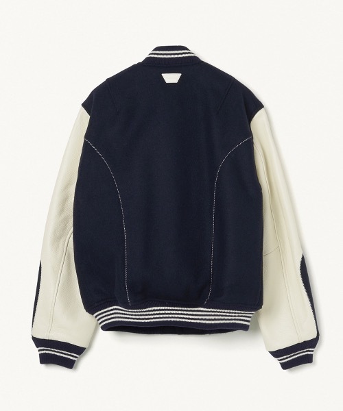 FORSOMEONE(フォーサムワン)の「FORSOMEONE VARSITY JACKET(スタジャン・メンズ・ネイビー・50/48)」の2枚目の写真