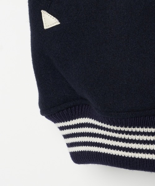 FORSOMEONE(フォーサムワン)の「FORSOMEONE VARSITY JACKET(スタジャン・メンズ・ネイビー・50/48)」の6枚目の写真