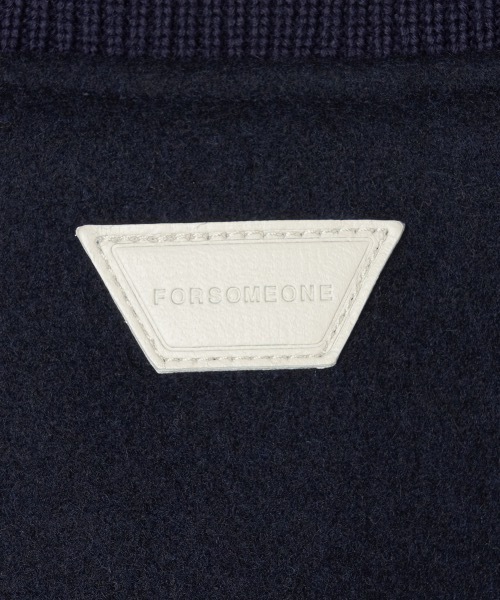 FORSOMEONE(フォーサムワン)の「FORSOMEONE VARSITY JACKET(スタジャン・メンズ・ネイビー・50/48)」の8枚目の写真