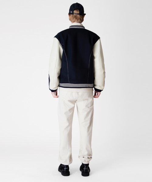 FORSOMEONE(フォーサムワン)の「FORSOMEONE VARSITY JACKET(スタジャン・メンズ・ネイビー・50/48)」の12枚目の写真