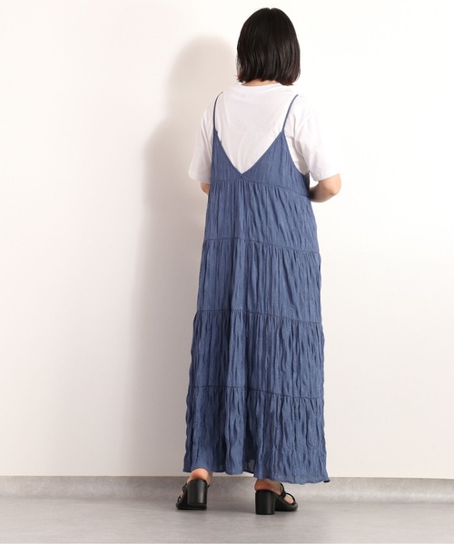 cepo（セポ）の「ワッシャーキャミワンピース ２ＷＡＹ（ワンピース・レディース・ブラック/ライム/ブルー・M）」の18枚目の写真