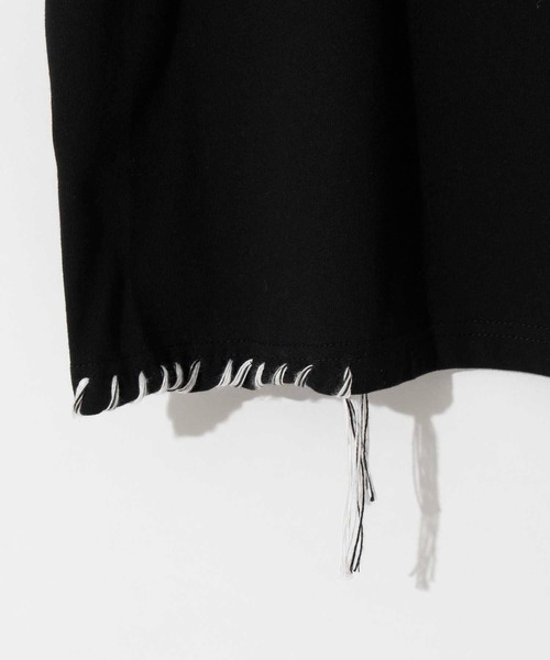 MAISON SPECIAL（メゾンスペシャル）の「《UNISEX》Oversized Stitched Crew Neck T-shirt/オーバーサイズメニーステッチクルーネックTシャツ【MAISON SPECIAL/メゾンスペシャル】（Tシャツ/カットソー・メンズ・ホワイト/ブラック・1/2/0）」の3枚目の写真