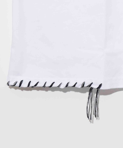 MAISON SPECIAL（メゾンスペシャル）の「《UNISEX》Oversized Stitched Crew Neck T-shirt/オーバーサイズメニーステッチクルーネックTシャツ【MAISON SPECIAL/メゾンスペシャル】（Tシャツ/カットソー・メンズ・ホワイト/ブラック・1/2/0）」の16枚目の写真