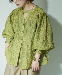 Ezick | Blooming jacquard 2way フェアリーブラウス(シャツ/ブラウス)