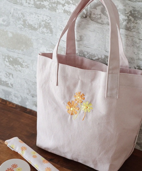 LEPSIM（レプシィム）の「【アデリアレトロ】ミニトート　189332（トートバッグ・レディース・アイボリー/ブルー/ピンク・ONE SIZE）」の3枚目の写真