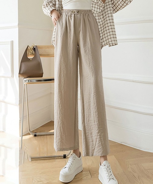 NinaetLina（ニナエリナ）の「ワイドパンツ（その他パンツ・レディース・ブラック/ホワイト/ベージュ・M/L/XL）」の10枚目の写真