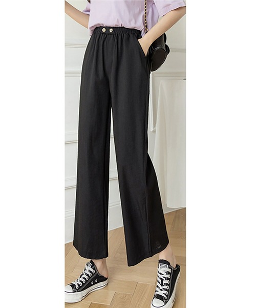 NinaetLina（ニナエリナ）の「ワイドパンツ（その他パンツ・レディース・ブラック/ホワイト/ベージュ・M/L/XL）」の12枚目の写真