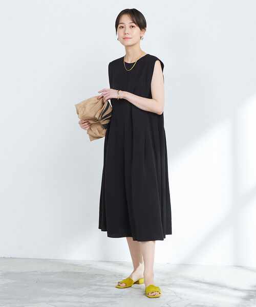 NOLLEY'S（ノーリーズ）の「タックノースリーブワンピース（ワンピース