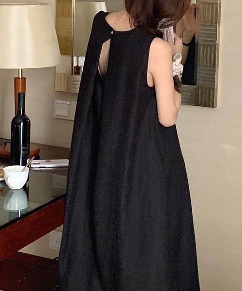 セール】YUGA_YGMC ノースリーブAラインワンピース（ワンピース