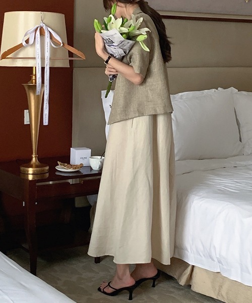 セール】YUGA_YGMC ノースリーブAラインワンピース（ワンピース