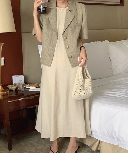 セール】YUGA_YGMC ノースリーブAラインワンピース（ワンピース