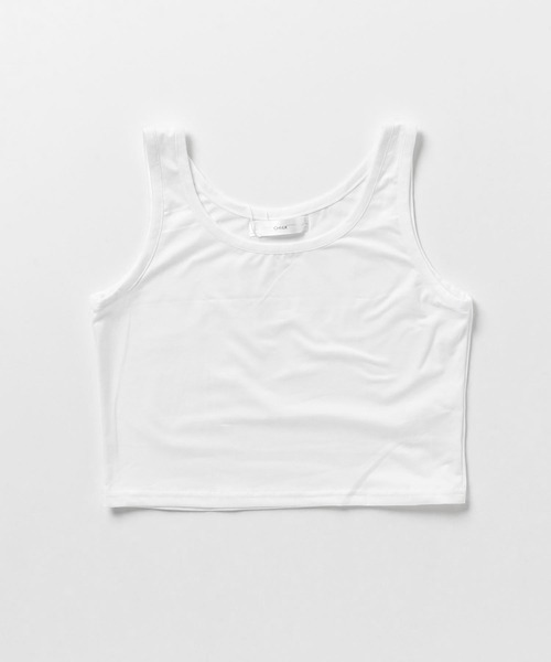 Chick（チック）の「Short Tight fit Tanktop / ショート丈 タイトフィット タンクトップ Y2K 韓国 ピチT（タンクトップ・レディース・ホワイト/ブラック/グレー・M/L）」の6枚目の写真