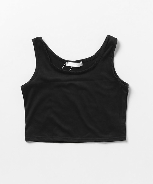 Chick（チック）の「Short Tight fit Tanktop / ショート丈 タイトフィット タンクトップ Y2K 韓国 ピチT（タンクトップ・レディース・ホワイト/ブラック/グレー・M/L）」の5枚目の写真