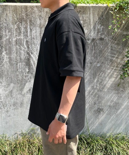 BROKEN BASE(ブロークンベース)の「ワンポイント刺繍ポロシャツ(ポロシャツ・メンズ・ブラック/ネイビー・MEDIUM/LARGE)」の16枚目の写真