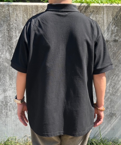 BROKEN BASE(ブロークンベース)の「ワンポイント刺繍ポロシャツ(ポロシャツ・メンズ・ブラック/ネイビー・MEDIUM/LARGE)」の10枚目の写真