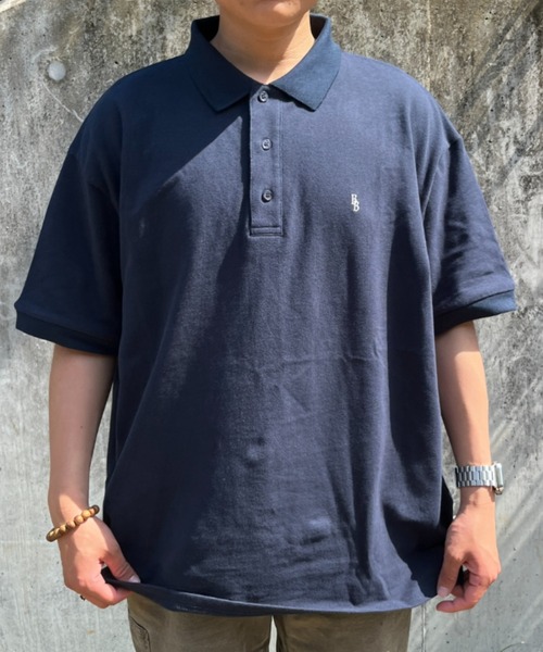 BROKEN BASE(ブロークンベース)の「ワンポイント刺繍ポロシャツ(ポロシャツ・メンズ・ブラック/ネイビー・MEDIUM/LARGE)」の14枚目の写真