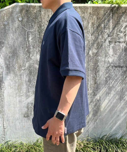 BROKEN BASE(ブロークンベース)の「ワンポイント刺繍ポロシャツ(ポロシャツ・メンズ・ブラック/ネイビー・MEDIUM/LARGE)」の21枚目の写真
