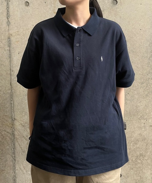 BROKEN BASE(ブロークンベース)の「ワンポイント刺繍ポロシャツ(ポロシャツ・メンズ・ブラック/ネイビー・MEDIUM/LARGE)」の11枚目の写真