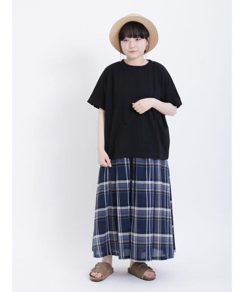 Samansa Mos2（サマンサ モスモス）の「袖タックカットソー（Tシャツ/カットソー・レディース・オフホワイト/ブラック/グレー・F）」の17枚目の写真