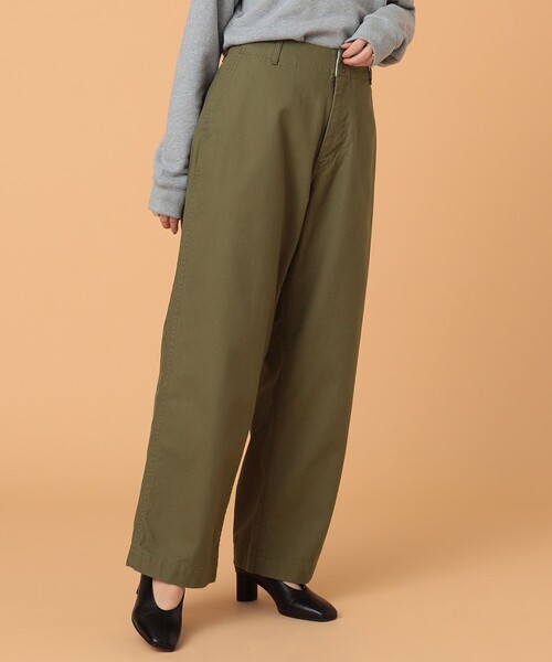 BEAMS オリーブグリーン チノパン　Ｌサイズ BEAMS PLUS ビームスプラス 20AW 日本製 ウエストポイントツイル