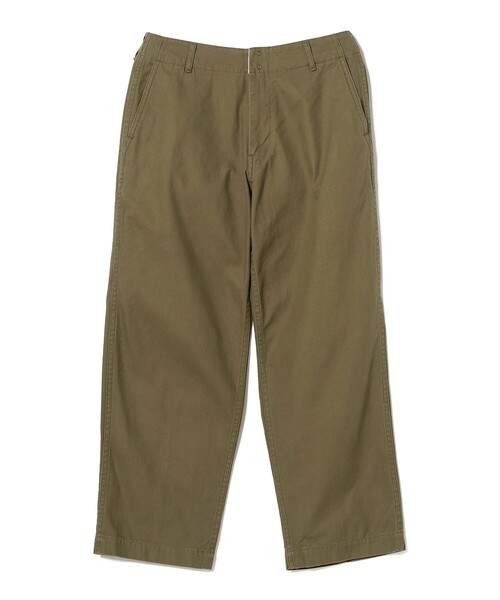 BEAMS LIGHTS（ビームスライツ）の「BEAMS LIGHTS / 『essential』 新見ソーイング製 コットンサージ ミリタリー チノ（チノパンツ・メンズ・オリーブ・1/2/3/4）」の15枚目の写真
