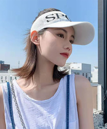 c.u.l | メッシュ素材 SPORTロゴサンバイザー cula648(サンバイザー)
