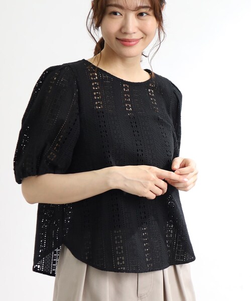 極美品✨定価1.3万❤️ 洗える レースボリュームスリーブ