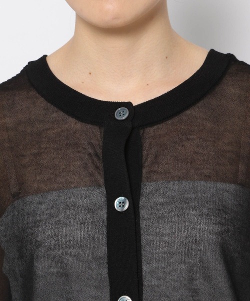 LEPSIM（レプシィム）の「14ゲージシアー2WAYカーディガン　906621（カーディガン/ボレロ・レディース・オフホワイト/オレンジ/ブラック・FREE）」の22枚目の写真