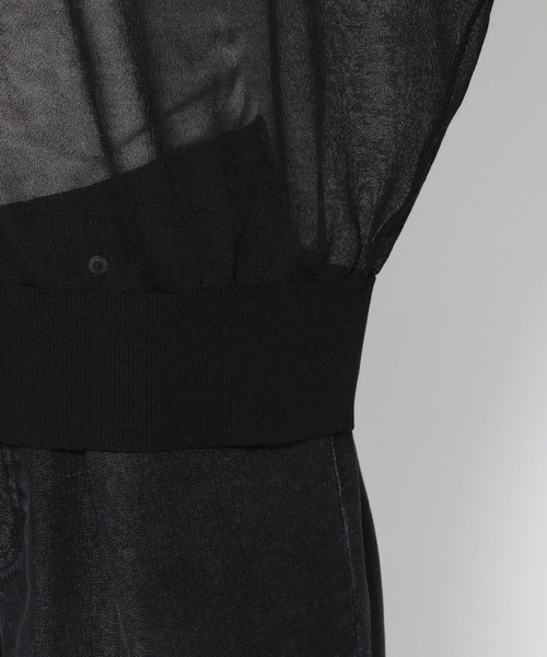 LEPSIM（レプシィム）の「14ゲージシアー2WAYカーディガン　906621（カーディガン/ボレロ・レディース・オフホワイト/オレンジ/ブラック・FREE）」の8枚目の写真