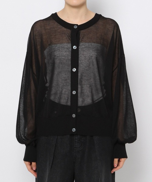 LEPSIM（レプシィム）の「14ゲージシアー2WAYカーディガン　906621（カーディガン/ボレロ・レディース・オフホワイト/オレンジ/ブラック・FREE）」の19枚目の写真