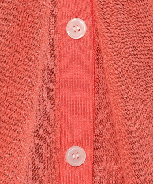 LEPSIM（レプシィム）の「14ゲージシアー2WAYカーディガン　906621（カーディガン/ボレロ・レディース・オフホワイト/オレンジ/ブラック・FREE）」の17枚目の写真