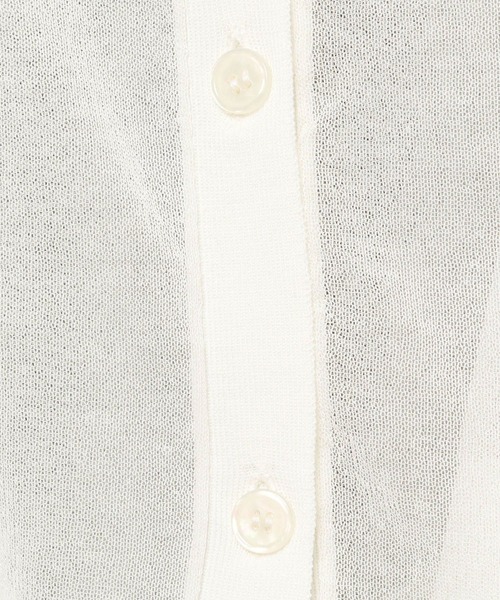 LEPSIM（レプシィム）の「14ゲージシアー2WAYカーディガン　906621（カーディガン/ボレロ・レディース・オフホワイト/オレンジ/ブラック・FREE）」の6枚目の写真