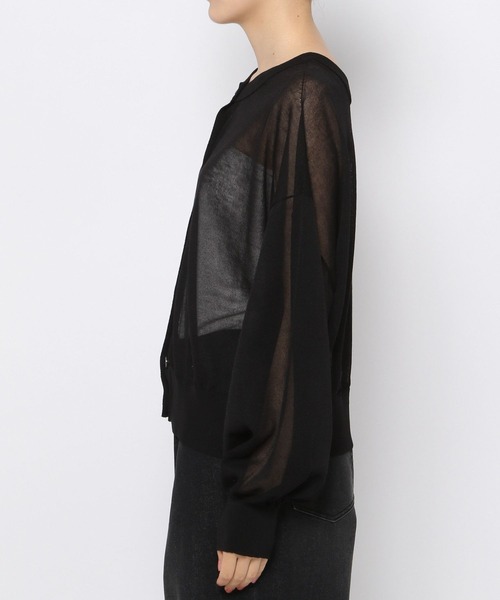 LEPSIM（レプシィム）の「14ゲージシアー2WAYカーディガン　906621（カーディガン/ボレロ・レディース・オフホワイト/オレンジ/ブラック・FREE）」の16枚目の写真