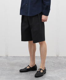 "E"TROUSERS（E-5）SOLOTEX(R) デニム ワイド ショーツ