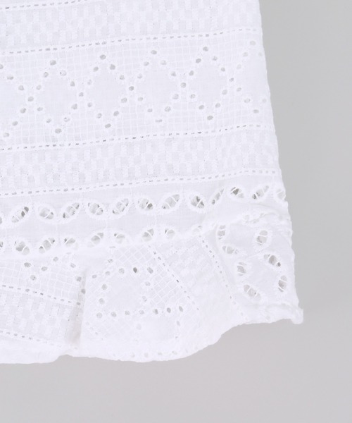 PHILLY（フィリー）の「コットンレース2WAYビスチェ（ベスト・レディース・ホワイト/ブルー・FREE）」の8枚目の写真