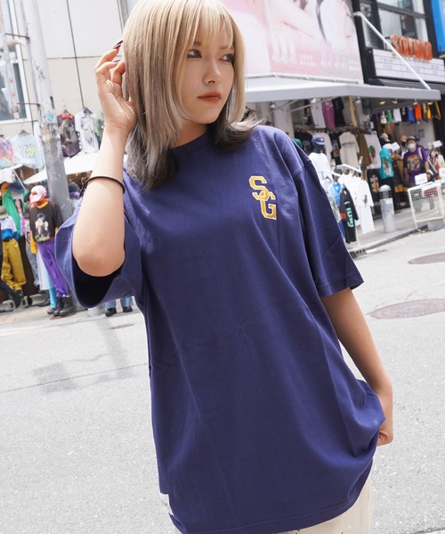 STAY GOLD(ステイゴールド)の「【STAYGOLD】SG ワンポイントロゴTシャツ / SG One Point Logo T-shirt(Tシャツ/カットソー・メンズ・ネイビー/パープル/グリーン・XL)」の2枚目の写真